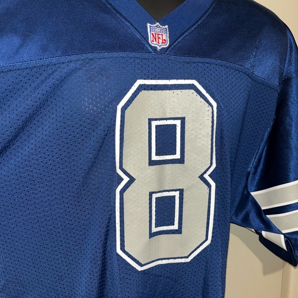 Troy Aikman Dallas Cowboys NFL Russell Athletic Vintage Jersey Blue Silver - Picture 3 of 11
